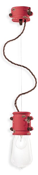 Ferroluce Závěsné retro svítidlo URBAN, v. 26 cm, 1xE27 Barva: Černá