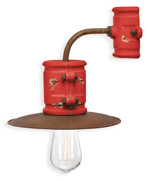 Ferroluce Nástěnné retro svítidlo URBAN, š. 28 cm, 1xE27 Barva: Žlutá