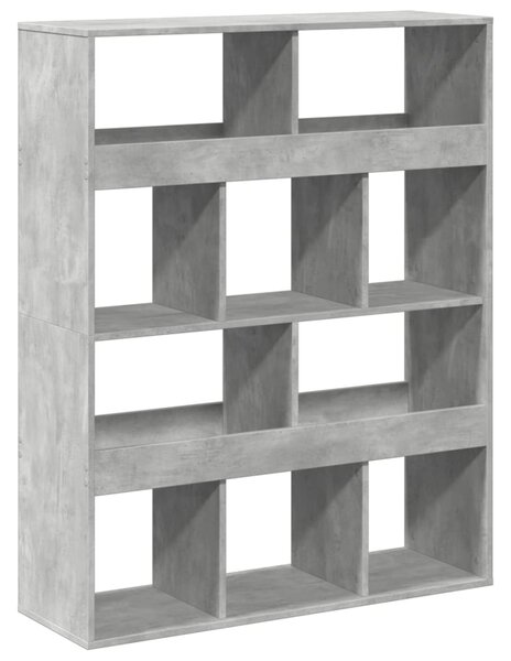 Dělicí stěna betonově šedá 100 x 33 x 125,5 cm kompozitní dřevo 3309522