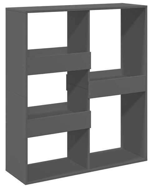 Dělicí stěna černá 100 x 33 x 115 cm kompozitní dřevo 3309547