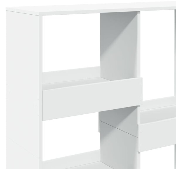 Dělicí stěna bílá 100 x 33 x 115 cm kompozitní dřevo 3309546
