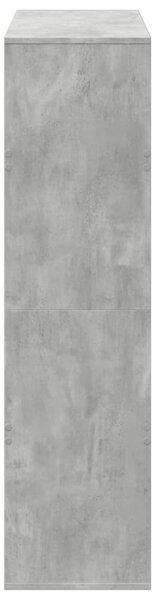 Dělicí stěna betonově šedá 100 x 33 x 125,5 cm kompozitní dřevo 3309522