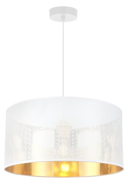 Závěsné svítidlo Asti0, 1x bílé PVC stínítko, (fi 40cm), g, w