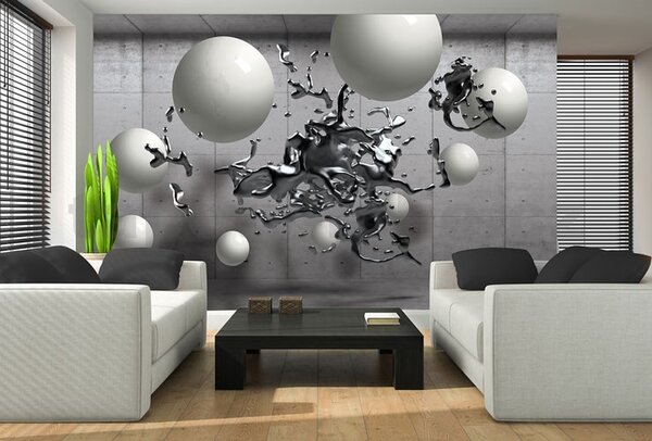Fototapety, rozměr 254 cm x 184 cm, 3D abstrakt a koule, IMPOL TRADE 2947 P4