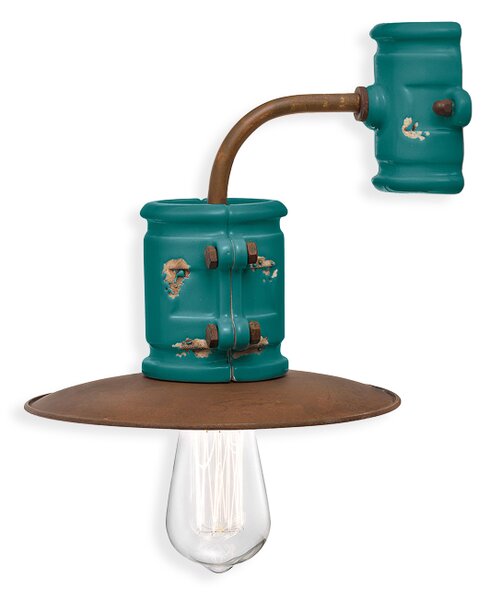 Ferroluce Nástěnné retro svítidlo URBAN, š. 28 cm, 1xE27 Barva: Žlutá