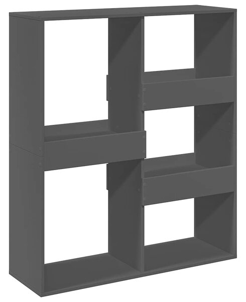 Dělicí stěna černá 100 x 33 x 115 cm kompozitní dřevo 3309547