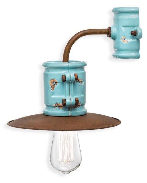 Ferroluce Nástěnné retro svítidlo URBAN, š. 28 cm, 1xE27 Barva: Žlutá