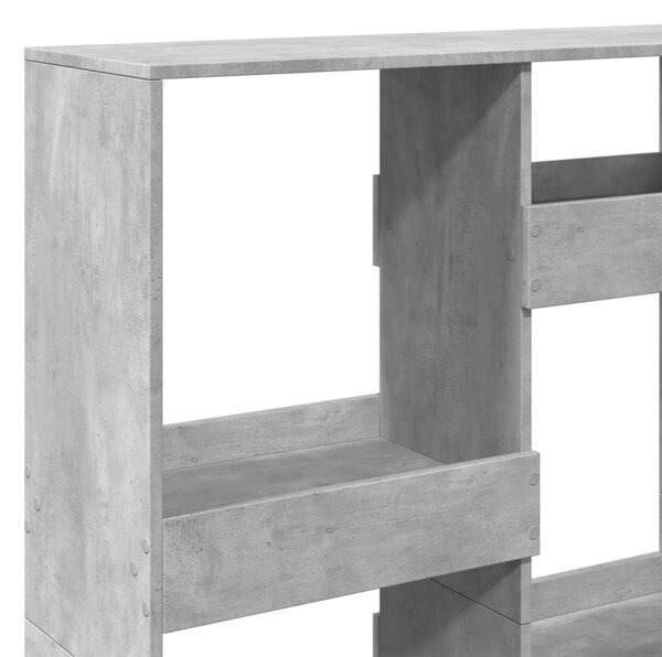 Dělicí stěna betonově šedá 100 x 33 x 135 cm kompozitní dřevo 3309558