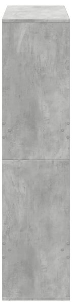 Dělicí stěna betonově šedá 100 x 33 x 135 cm kompozitní dřevo 3309558