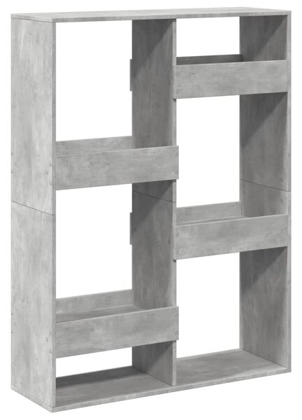 Dělicí stěna betonově šedá 100 x 33 x 135 cm kompozitní dřevo 3309558