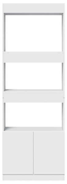 Skříň highboard bílá 63 x 33 x 180 cm kompozitní dřevo 3309600