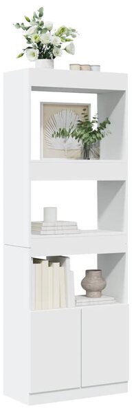 Skříň highboard bílá 63 x 33 x 180 cm kompozitní dřevo 3309600