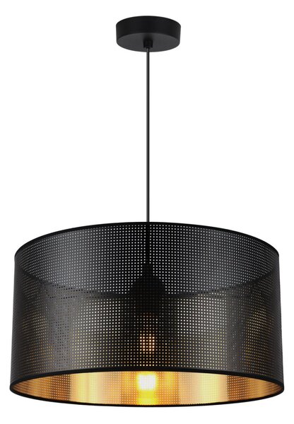 Závěsné svítidlo Asti0, 1x černé PVC stínítko, (fi 40cm), g, b