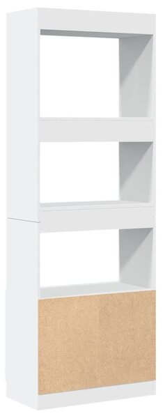 Skříň highboard bílá 63 x 33 x 180 cm kompozitní dřevo 3309600