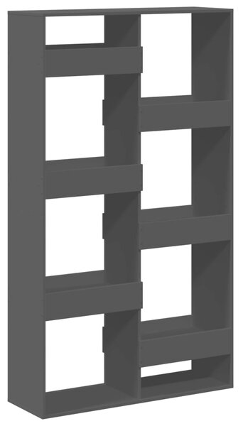 Dělicí stěna černá 100 x 33 x 175 cm kompozitní dřevo 3309574