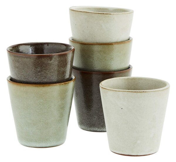 Kameninový šálek Grey Stoneware 100 ml B - tmavě šedá