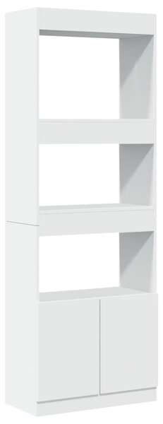 Skříň highboard bílá 63 x 33 x 180 cm kompozitní dřevo 3309600