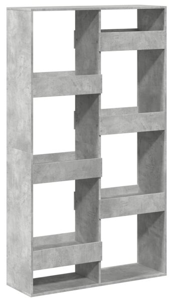 Dělicí stěna betonově šedá 100 x 33 x 175 cm kompozitní dřevo 3309576
