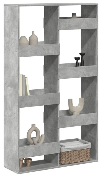Dělicí stěna betonově šedá 100 x 33 x 175 cm kompozitní dřevo 3309576