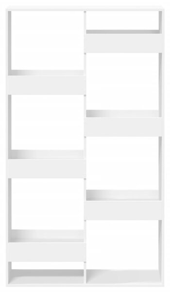 Dělicí stěna bílá 100 x 33 x 175 cm kompozitní dřevo 3309573