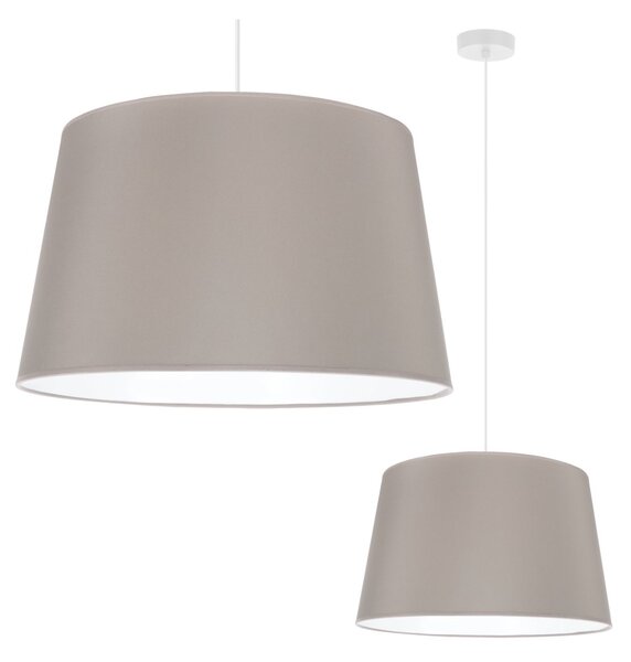 Závěsné svítidlo Gaja, 1x béžové textilní stínítko, (fi 44cm), w