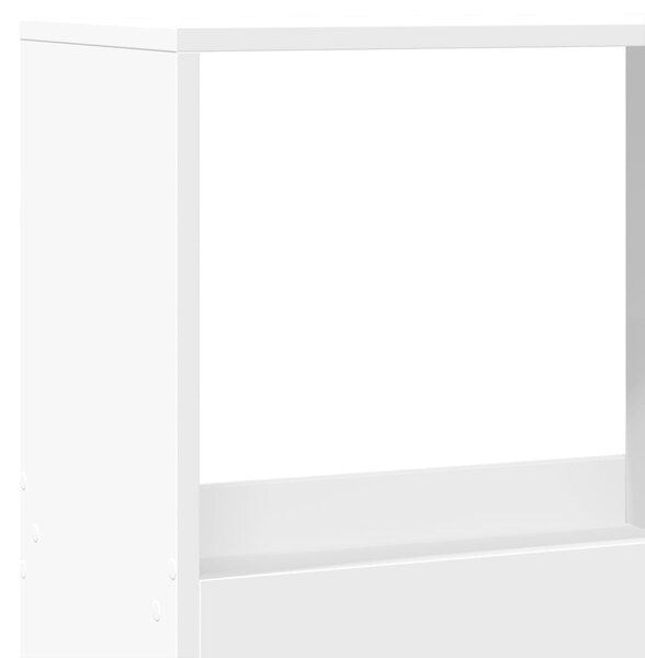 Dělicí stěna bílá 100 x 33 x 175 cm kompozitní dřevo 3309573