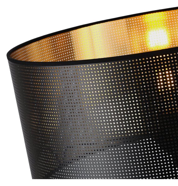 Závěsné svítidlo Asti0, 1x černé PVC stínítko, (fi 35cm), g, b