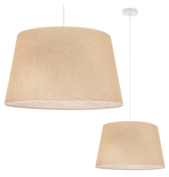 Závěsné svítidlo Juta, 1x jutové stínítko, (fi 44cm), w