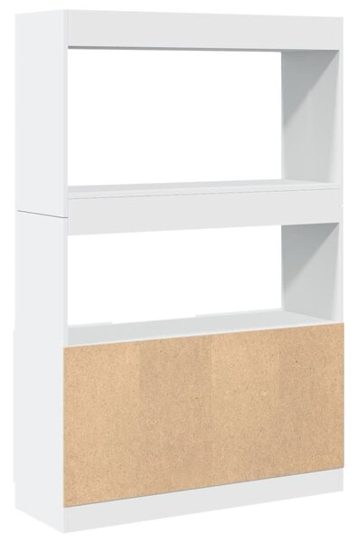 Skříň highboard bílá 92 x 33 x 140 cm kompozitní dřevo 3309609