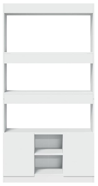 Skříň highboard bílá 92 x 33 x 180 cm kompozitní dřevo 3309618