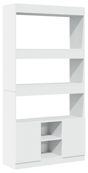 Skříň highboard bílá 92 x 33 x 180 cm kompozitní dřevo 3309618