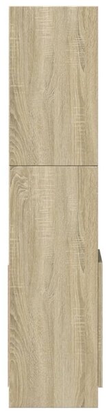 Skříň highboard dub sonoma 92 x 33 x 140 cm kompozitní dřevo 3309611