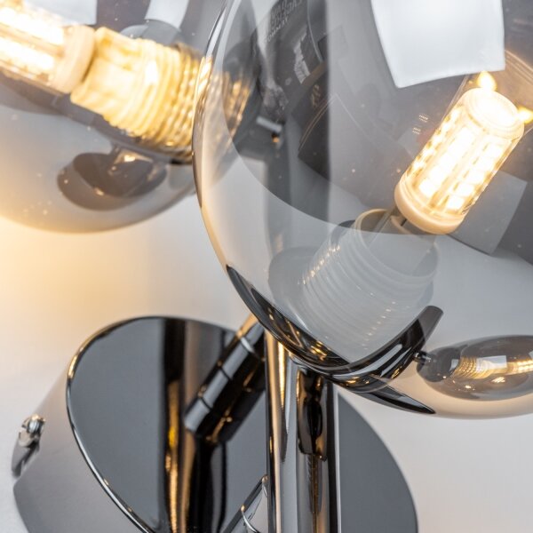 Brilagi - LED Nástěnné svítidlo MILLA 3xG9/3W/230V černý chrom/kouřová