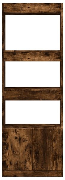 Skříň highboard kouřový dub 63 x 33 x 180 cm kompozitní dřevo 3309604