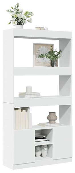 Skříň highboard bílá 92 x 33 x 180 cm kompozitní dřevo 3309618