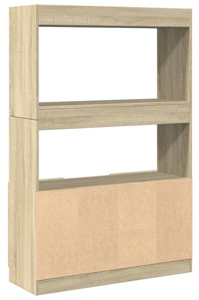 Skříň highboard dub sonoma 92 x 33 x 140 cm kompozitní dřevo 3309611