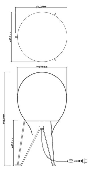 Faneurope Azuma E27 stojací svítidlo Ø38cm