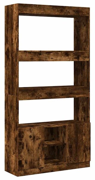 Skříň highboard kouřový dub 92 x 33 x 180 cm kompozitní dřevo 3309622