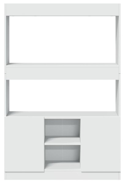 Skříň highboard bílá 92 x 33 x 140 cm kompozitní dřevo 3309609