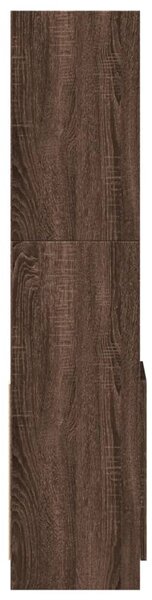 Skříň highboard hnědý dub 92 x 33 x 140 cm kompozitní dřevo 3309615