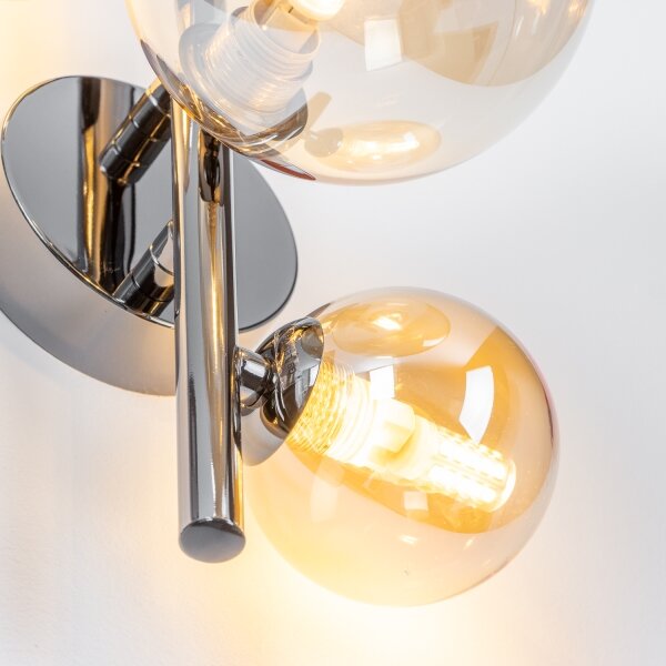 Brilagi - LED Nástěnné svítidlo MILLA 3xG9/3W/230V černý chrom/zlatá