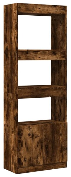 Skříň highboard kouřový dub 63 x 33 x 180 cm kompozitní dřevo 3309604