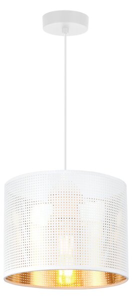 Závěsné svítidlo Asti0, 1x bílé PVC stínítko, (fi 20cm), g, w