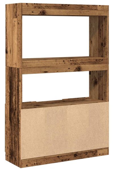 Skříň highboard old wood 92 x 33 x 140 cm kompozitní dřevo 3309616