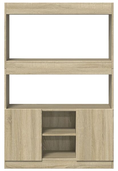 Skříň highboard dub sonoma 92 x 33 x 140 cm kompozitní dřevo 3309611