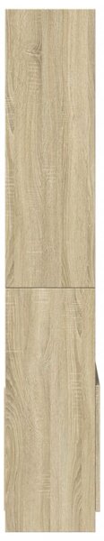 Skříň highboard dub sonoma 63 x 33 x 180 cm kompozitní dřevo 3309602
