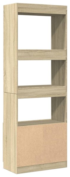 Skříň highboard dub sonoma 63 x 33 x 180 cm kompozitní dřevo 3309602