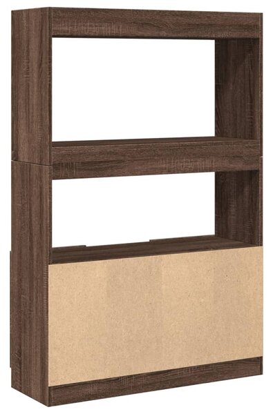 Skříň highboard hnědý dub 92 x 33 x 140 cm kompozitní dřevo 3309615