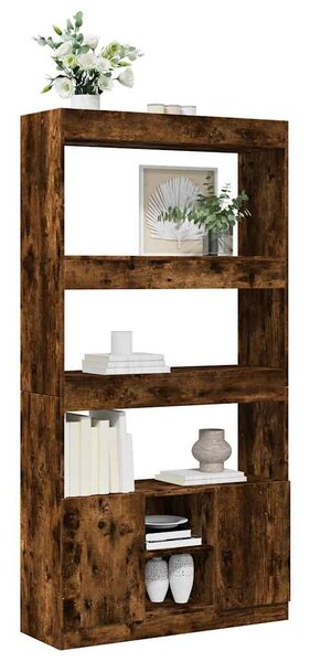 Skříň highboard kouřový dub 92 x 33 x 180 cm kompozitní dřevo 3309622