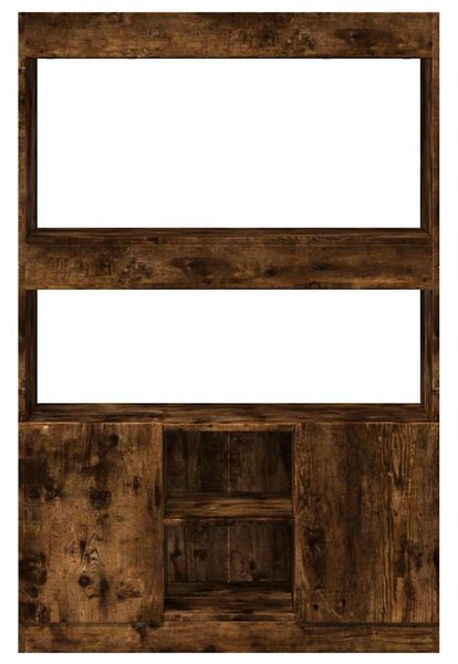 Skříň highboard kouřový dub 92 x 33 x 140 cm kompozitní dřevo 3309613